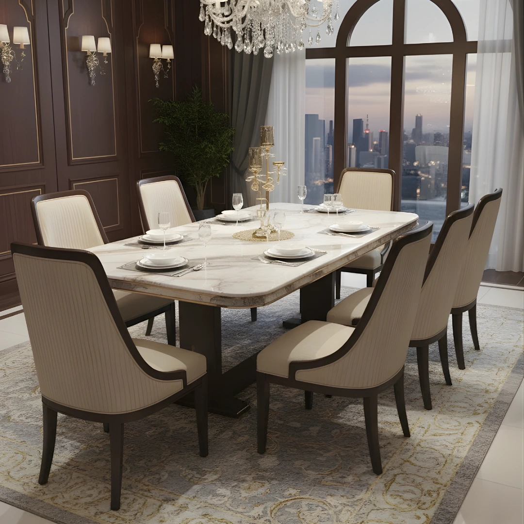 Rectangle Marble Dining Table